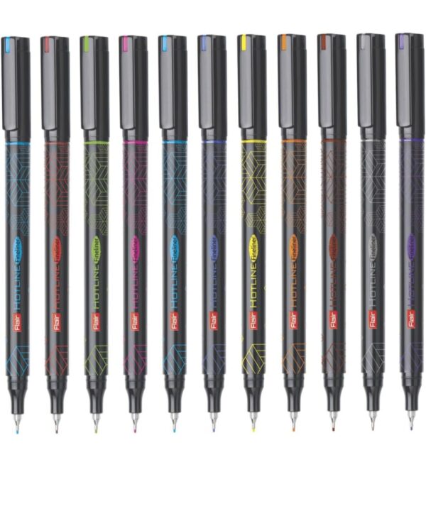 FLAIR Hotline Assorted Fineliner pk 10 - Image 2