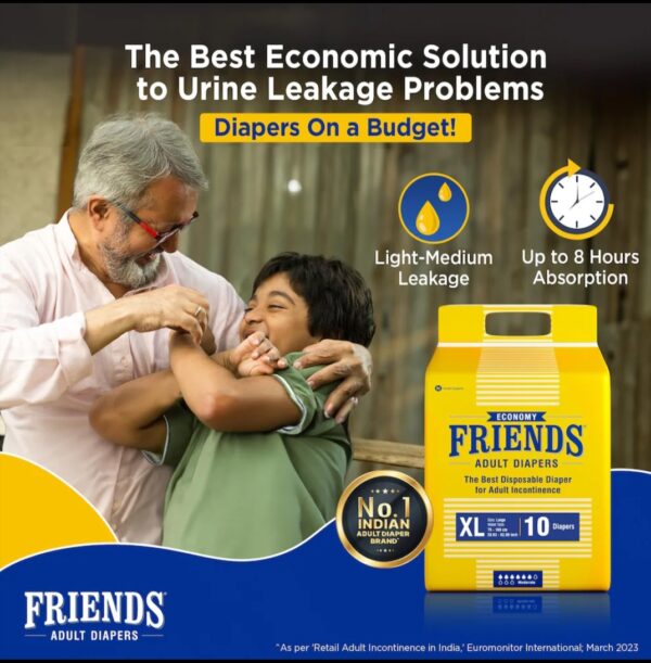 Friends Economy Adult Diapers XL 10 - Image 2