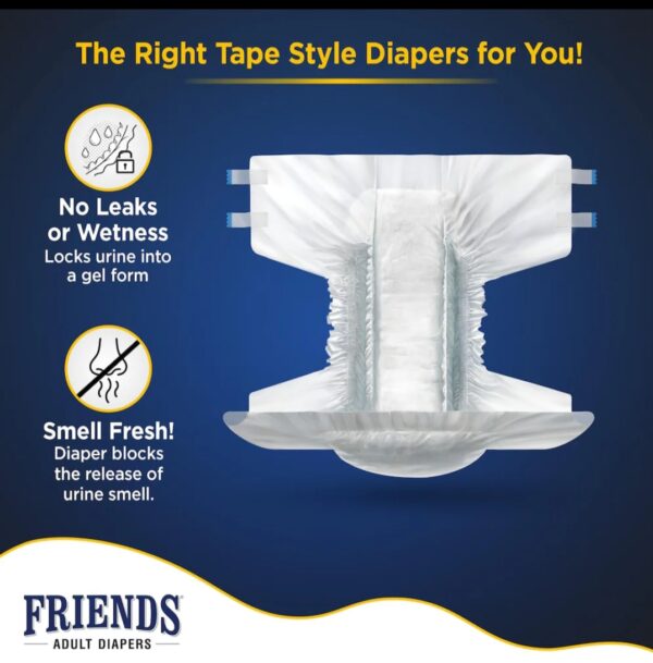 Friends Economy Adult Diapers XL 10 - Image 4