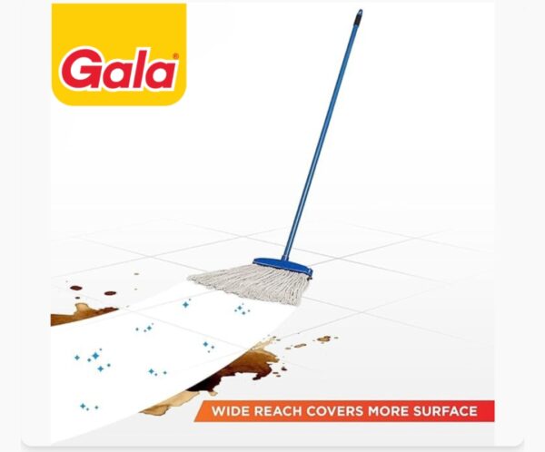 Gala Floor T-Mop Plastic Hand Blue 3.8ft - Image 2