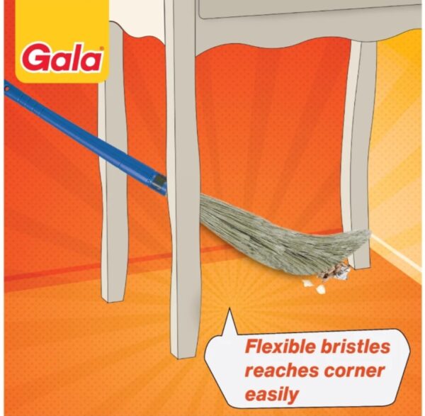 Gala No Dust Plastic Broom (Blue) pp Reg - Image 2
