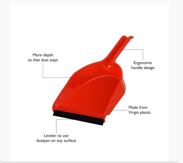 Gala Plastic Dustpan (Assorted) 230 × 300 × 80 mm - Image 2