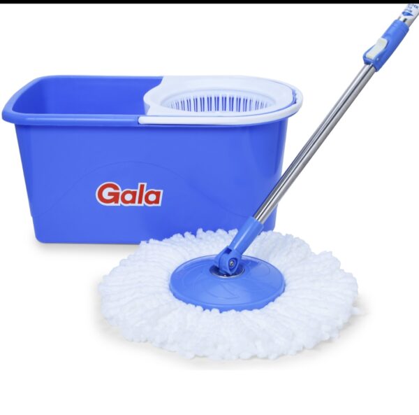 Gala Quick‑Spin Microfiber Mop with Stainless‑Steel Handle & Refill - Image 2