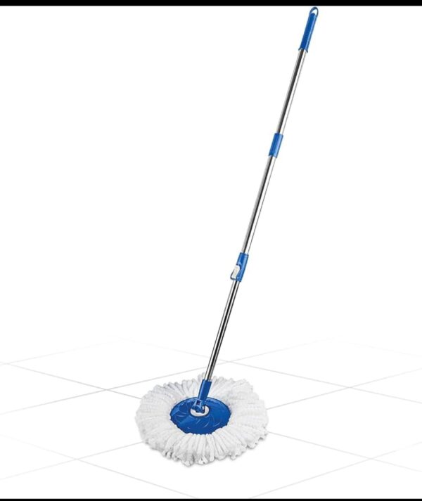 Gala Quick‑Spin Microfiber Mop with Stainless‑Steel Handle & Refill - Image 4