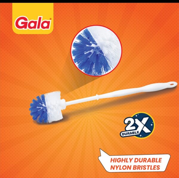 Gala Toilean Toilet Brush (Blue, 44.5 × 7.4 × 5 cm)