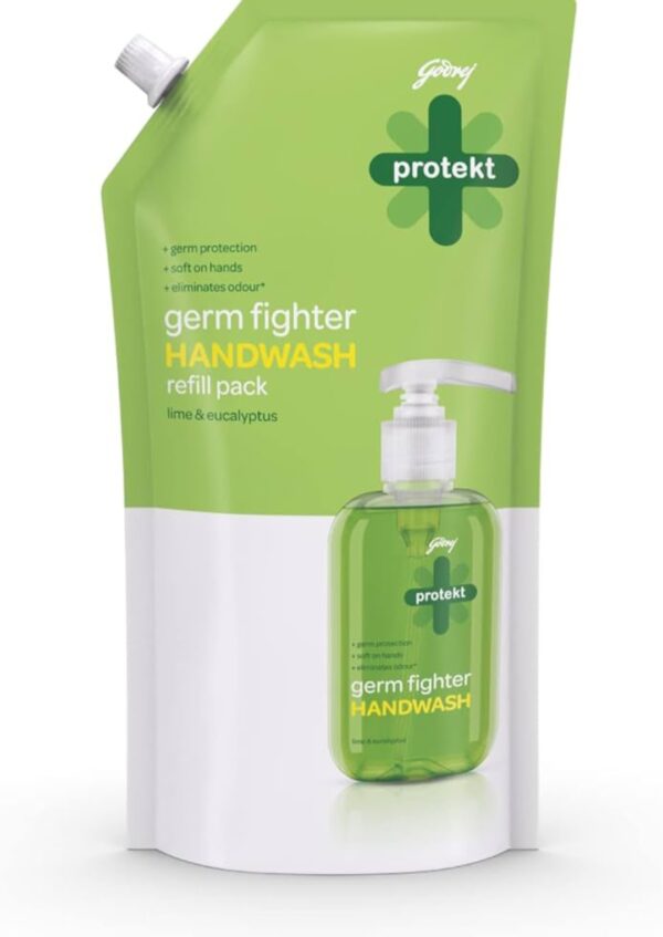 Godrej Protekt Germ Fighter Aqua Handwash – 725 ml pouch - Image 2