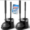 “GL 2‑in‑1 double-handle plastic toilet brush (610 × 75 × 155 mm)”