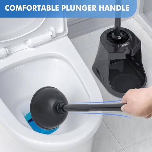 “GL 2‑in‑1 double-handle plastic toilet brush (610 × 75 × 155 mm)” - Image 2