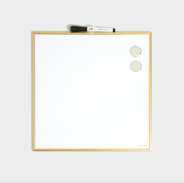 Gold leaf magnetic white board blue duster 15×5cm