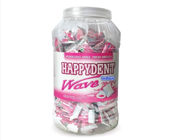 Happydent Wave Strawberry Gum 205pcs. 2.1G jar