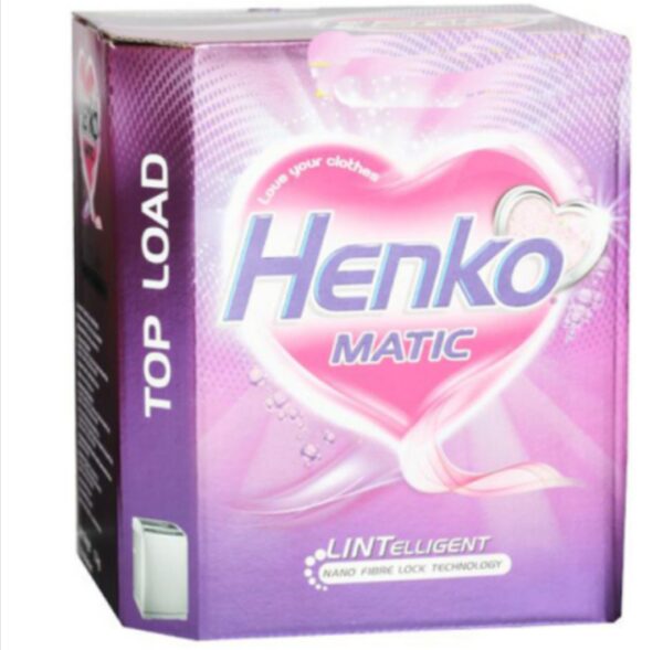 Henko Matic Top‑Load Detergent Powder, 1 kg (pack).