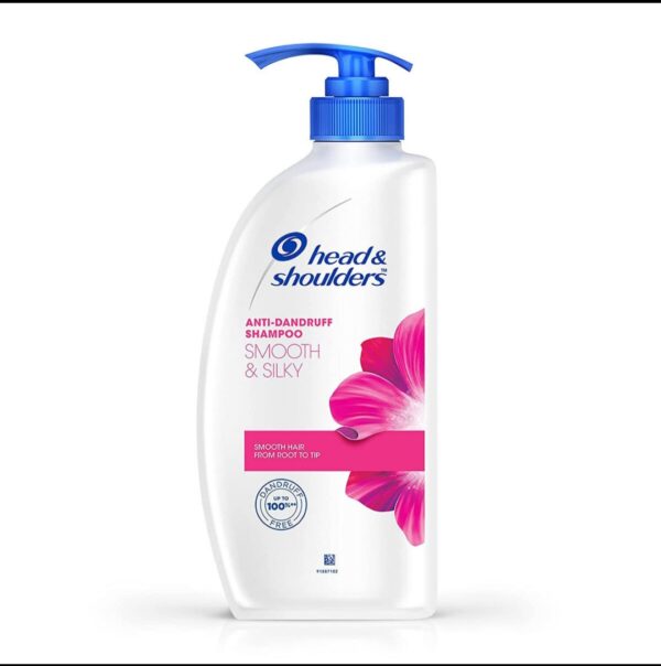 Head & Shoulders Smooth & Silky Anti‑Dandruff Shampoo – 650 ml PET bottle.
