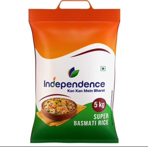 Independence Super Basmati Rice – 5 kg bag.