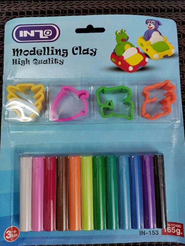 Inzo Modelling Clay – 6 colours, 100 g.