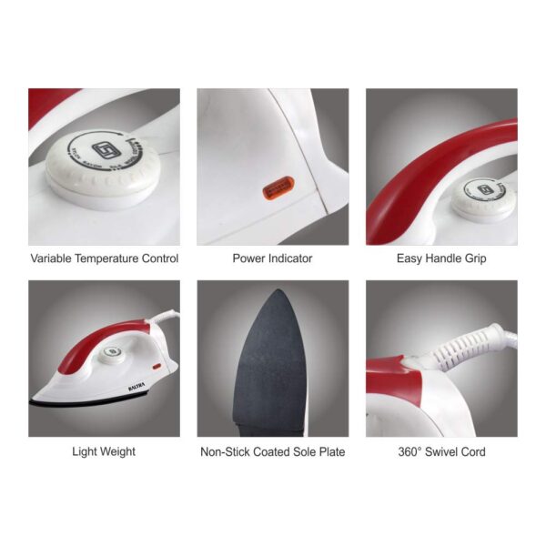 BALTRA 1000W DRY IRON SHINE BG