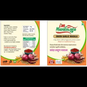 Onion garlic masala powder(chilly powder)