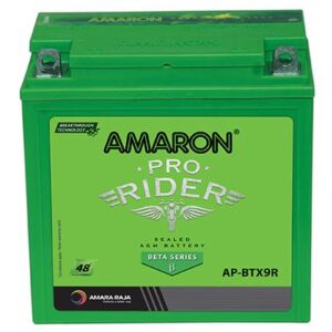 Amaron Pro Bike Rider ABR-PR-12APBTX90 – 12V, 9Ah Two-Wheeler Battery