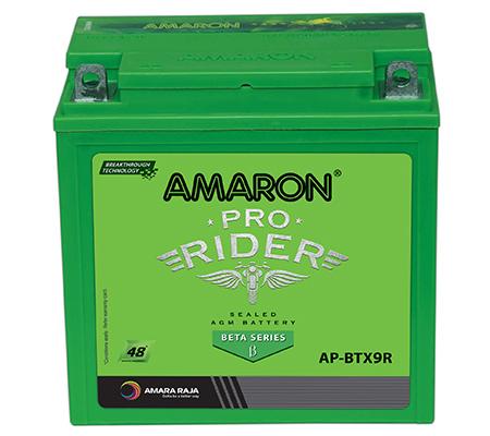 Amaron Pro Bike Rider ABR-PR-12APBTX90 – 12V, 9Ah Two-Wheeler Battery