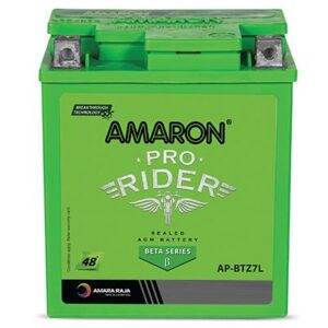 Amaron Pro Bike Rider ABR-PR-12APBTZ7L – 12V, 6Ah Two-Wheeler Battery